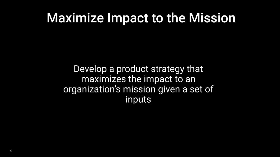 Product Team Vision - Principle 1