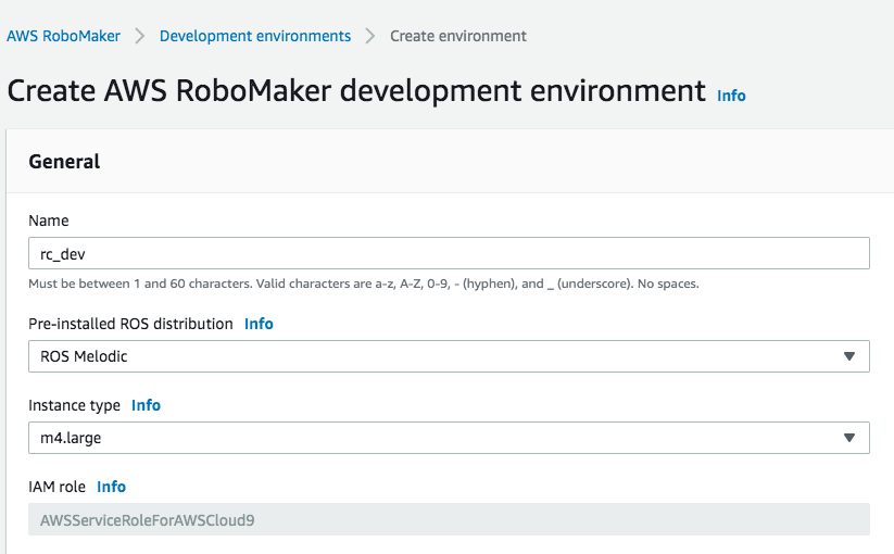 AWS RoboMaker Development Environment Setup